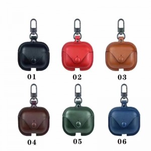 مناسبة لحالة حماية Apple Airpods Pro 3 ، صندوق سماعات رأس Bluetooth اللاسلكي ، حالة واقية من صندوق التخزين ، مغطاة بالكامل ومقاومة للخدش ، بنية جلدية إيطالية