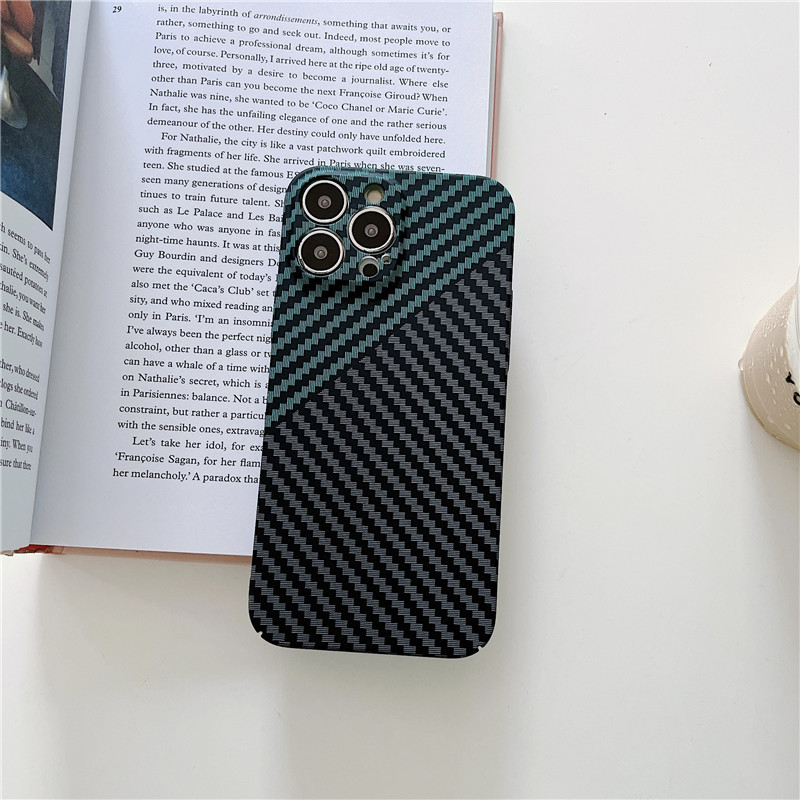 شفافة لحالة Apple iPhone 14Pro ، Carbon Fiber Ultra-Shin Fall Phone Phone Cover iPhone 14Promax Case